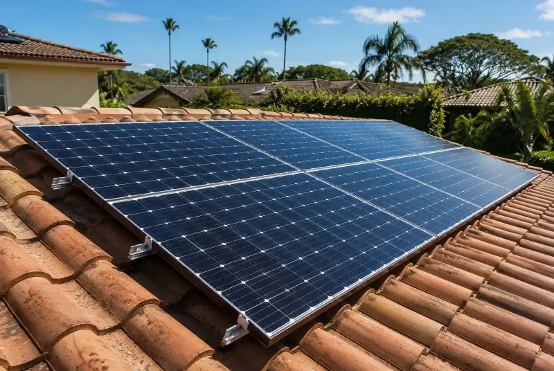Installation de panneaux solaires à Lacrabe